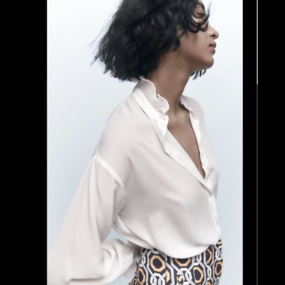 Zara Tops - PEARL BLOUSE